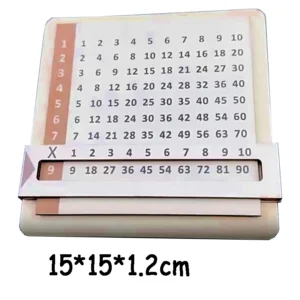 Wooden Slidable Multiplication Counting Tool