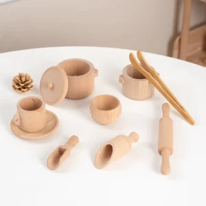 Sensory Enlighten Puzzle Tea Set  Wooden Toys