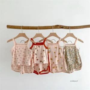 2026 2 Pieces Suit Girls Square Collar Clothing