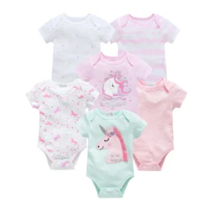 6 pcs Baby Girls Clothes Cotton