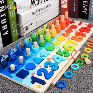 Montessori Math Toys For Toddlers l Wooden Puzzle