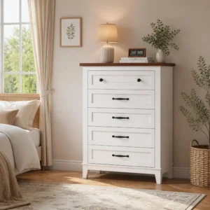 5-Drawer Tall Vertical Dresser for Bedroom, 41.3"