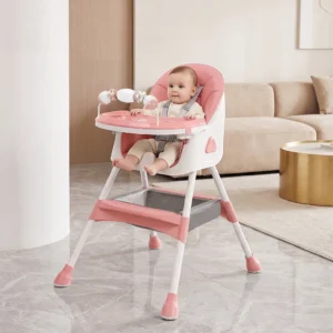 Foldable High Chair 6 Months + with Large Antislip Pad