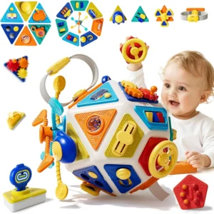 Busy Board Activity Cube Fine Motor Skill Early Educational Montessori