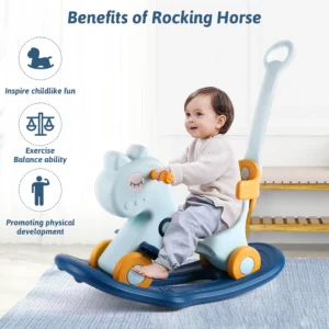 4‑in‑1 Unicorn Rocking Horse for Toddlers 1‑3 Years