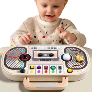 Montessori Wooden Sensory Toys with Light Switch Board