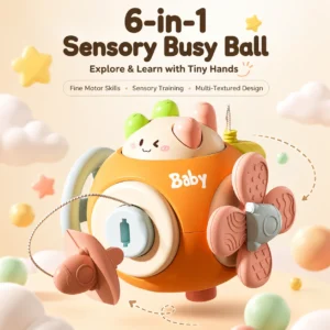 6-in-1 Sensory Busy Ball Montessori Interactive