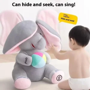 Hide-And-Seek Elephant Plush Toy Baby Interactive